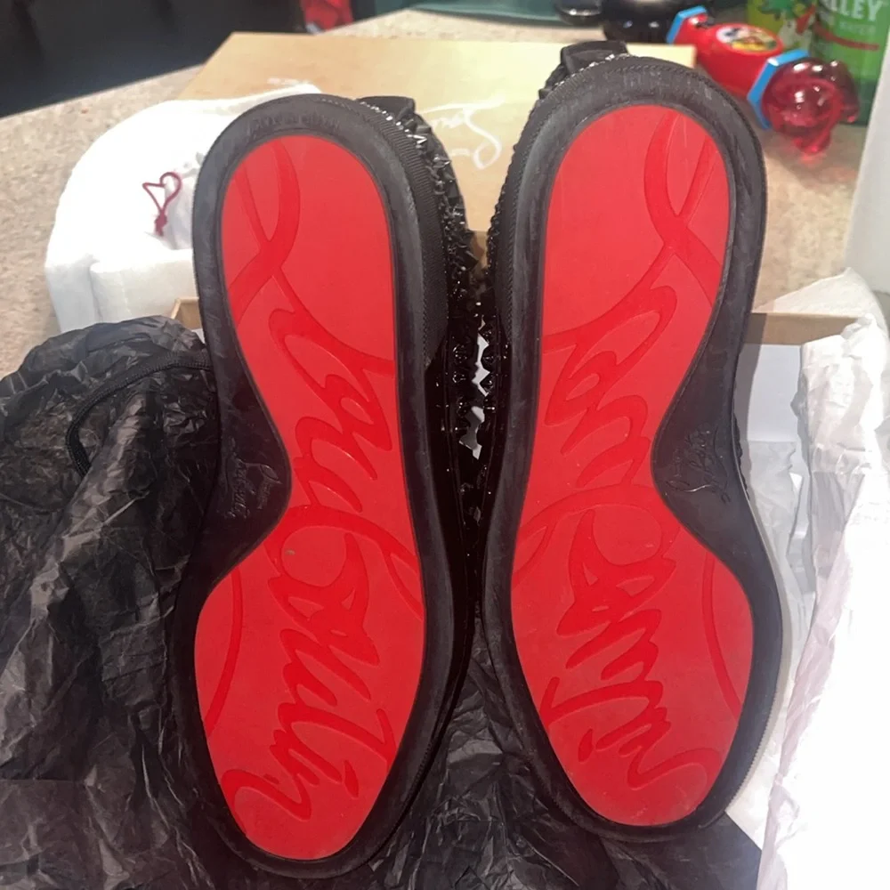 Christian Louboutin Louis Mix No Limit Flat Pat/CR Star/Velv size 40.5 eu - Picture 12 of 14